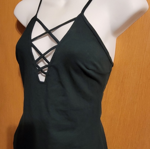 Express y2k Criss Cross V-Neck Tank Top NWT - Picture 3 of 7